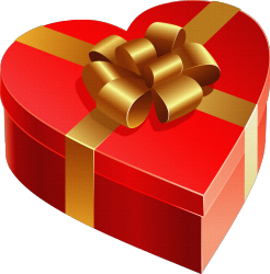 подарочная коробка сердце